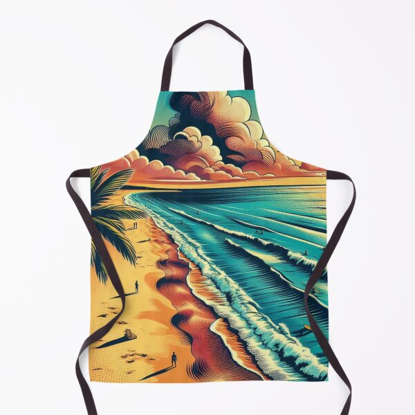 Item preview, Tropical Beach Escape: AI Comic Design with Coconut Trees – Perfect for Vacation Clothing & Travel Accessories designed and sold by knalpot-design.