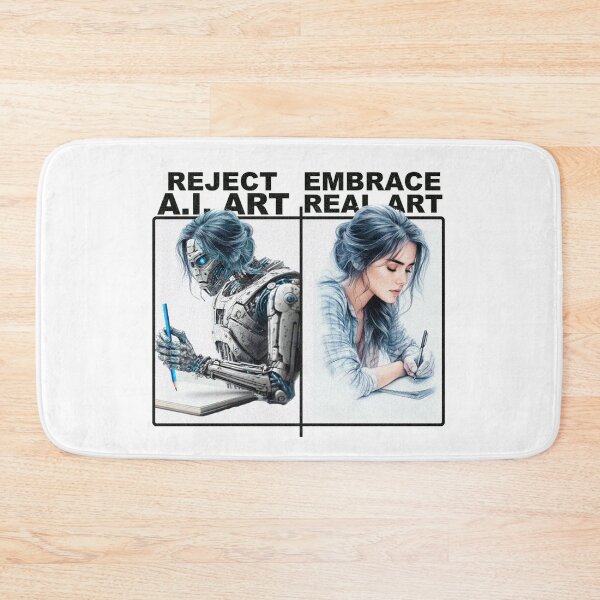 Item preview, REJECT AI Art - EMBRACE Real Art designed and sold by Mangumba.