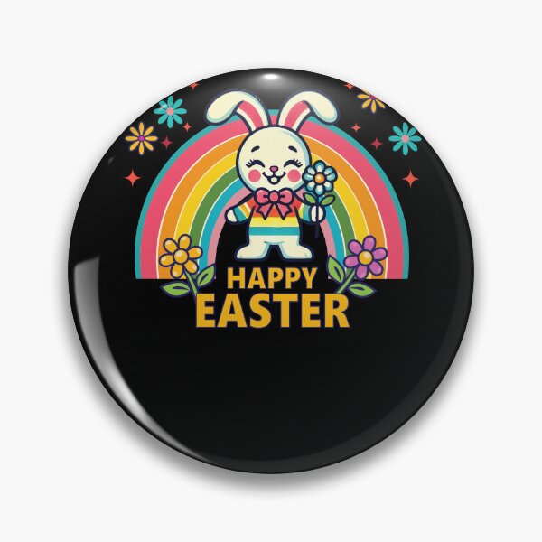 Item preview, Retro Easter Bunny Rainbow Aesthetics Easter designed and sold by LuminOrb.