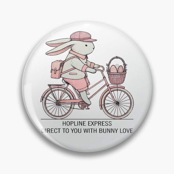 Item preview, Easter Bunny Love Retro Aesthetics Hopline Express designed and sold by LuminOrb.