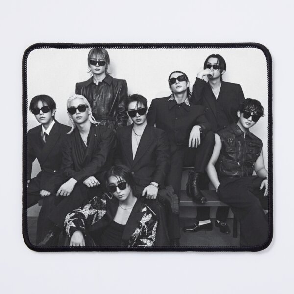 Item preview, Daddies Baddies black and white HOT Stray Kids group Image kpop SKZ ot8 Mixtape DominATE gift poster sticker designed and sold by Kpop-Noona.
