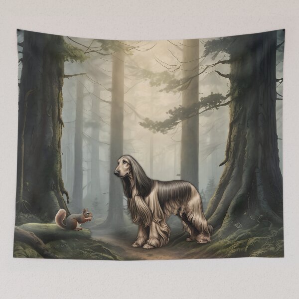 Item preview, Afghan Hound Forest Friend designed and sold by NikkiBear67.