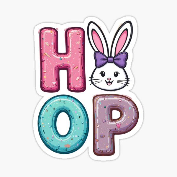 Item preview, Happy Easter Cute Bunny Rabbit designed and sold by HappyMindCo.