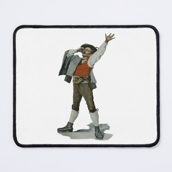 Item preview, Art by Mike Bavaria, hand-colored Bavarian costume print. Lederhosen. designed and sold by allartbymike.