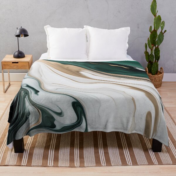 Item preview, Ethereal Fusion - negro, esmeralda, blanco, beige - flujo de color designed and sold by SolaoLab.