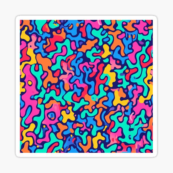 Item preview, Playful Shapes Pattern designed and sold by NicolasGlowArt.