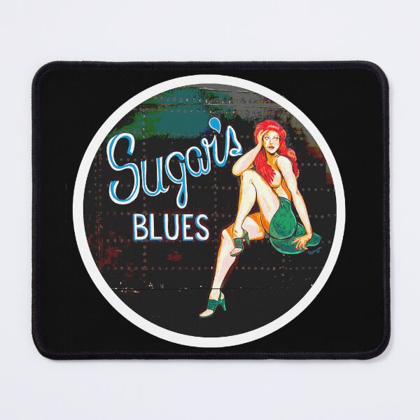 Item preview, WW2 Sugars Blues Noseart Bomber Girl designed and sold by QuirkyDesign101.