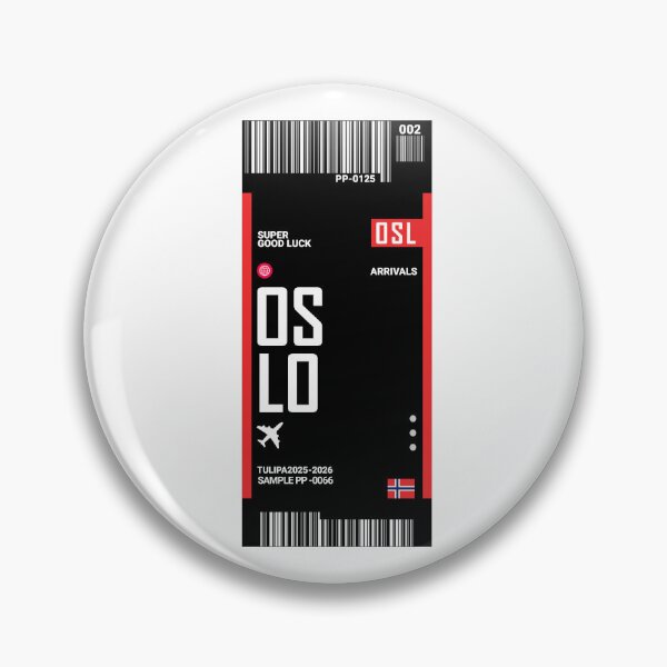 Item preview, Oslo Boarding Pass Norway Travel Ticket Sticker  designed and sold by TulipaGraphics.