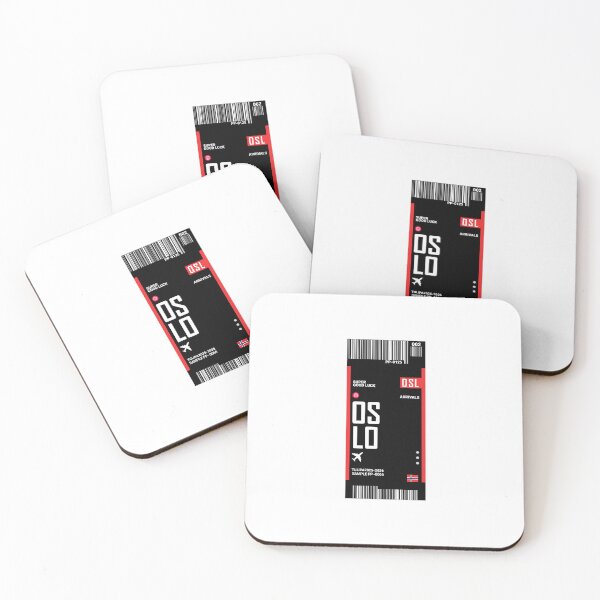 Item preview, Oslo Boarding Pass Norway Travel Ticket Sticker  designed and sold by TulipaGraphics.