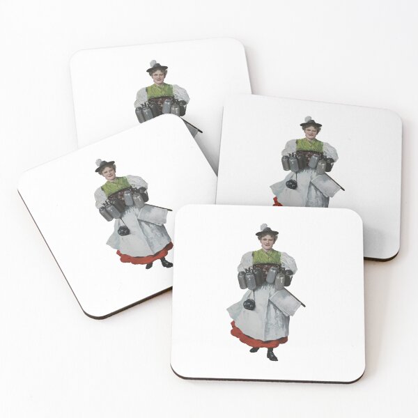 Item preview, Art by Mike Bavaria, hand-colored Bavarian costume print. Waitress with beer mug. designed and sold by allartbymike.