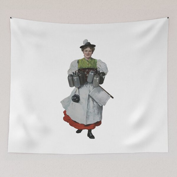 Item preview, Art by Mike Bavaria, hand-colored Bavarian costume print. Waitress with beer mug. designed and sold by allartbymike.