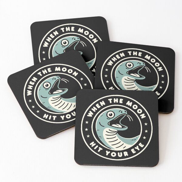 Item preview, When Moon Hit Eyes - Funny Eel Humor designed and sold by Scaryzz.