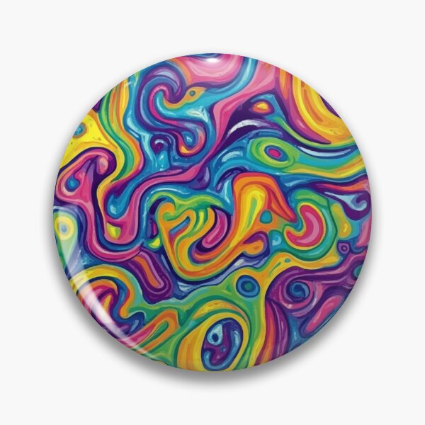 Item preview, Psychedelic Colorful Pattern designed and sold by NicolasGlowArt.