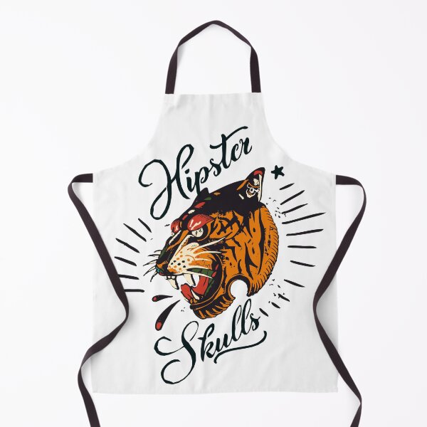 Item preview, old school tiger hipster skulls tattoo design logo brand designed and sold by Achille3777.