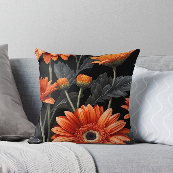 Item preview, Vintage Orange Gerbera Flowers designed and sold by SolaoLab.