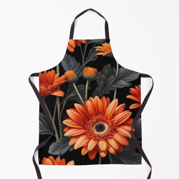 Item preview, Vintage Orange Gerbera Flowers designed and sold by SolaoLab.