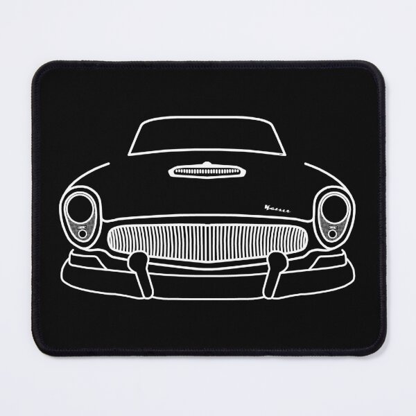 Item preview, Kaiser Manhattan 1950s American classic car white outline designed and sold by soitwouldseem.