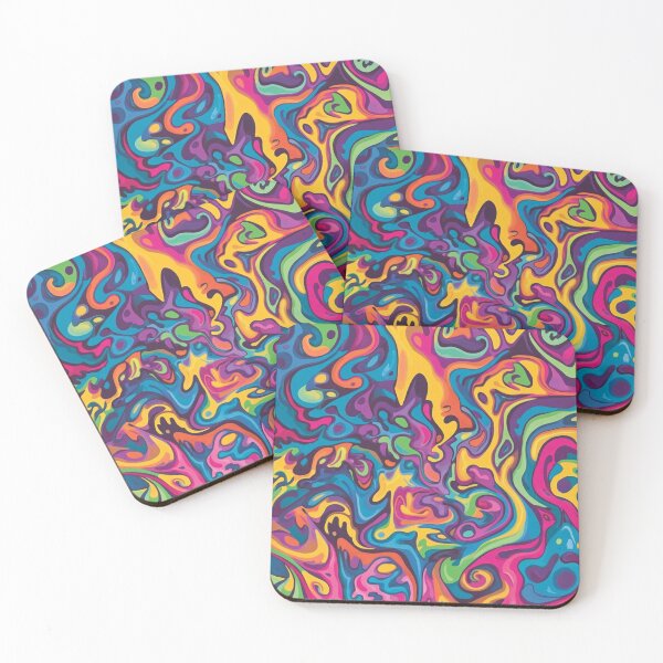 Item preview, Retro Psychedelic Pattern designed and sold by NicolasGlowArt.