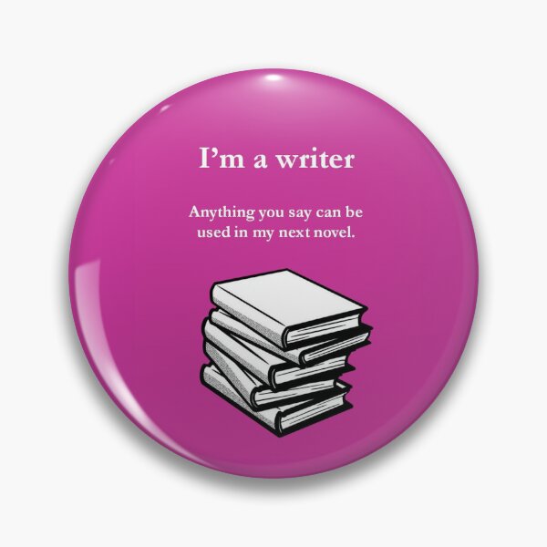 Item preview, I'm a writer (pink and white) designed and sold by carmencuarzo.
