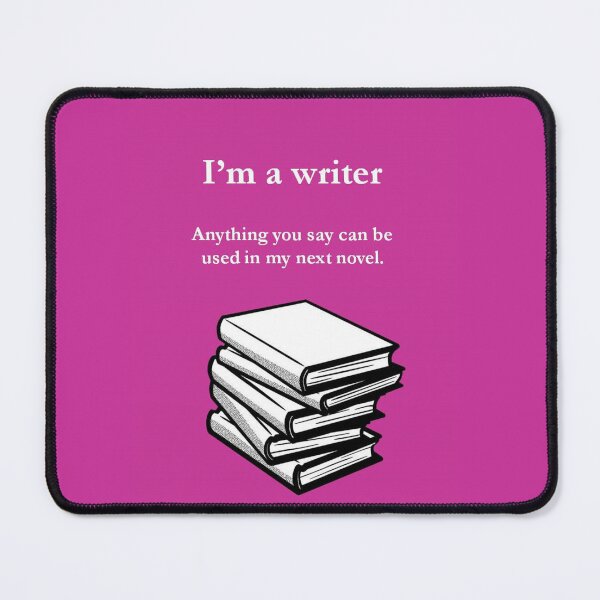 Item preview, I'm a writer (pink and white) designed and sold by carmencuarzo.