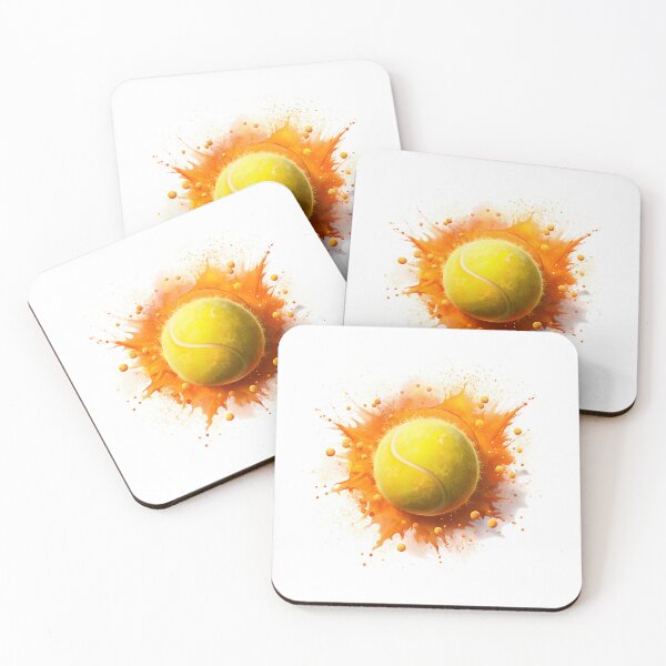 Item preview, Tennis Ball with Orange Paint Splash designed and sold by Kids Art 4U.