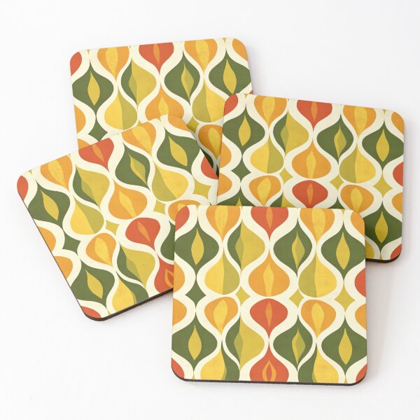 Item preview, Avocado Green Retro Pattern designed and sold by NicolasGlowArt.