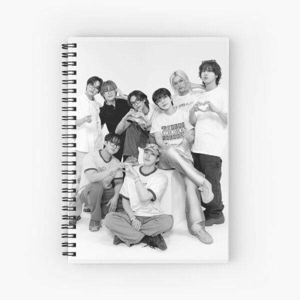 Artikel-Vorschau von schwarz-weißes HOT Stray Kids-Gruppenbild Kpop SKZ ot8 Mixtape DominATE Geschenk-Poster-Aufkleber, designt und verkauft von Kpop-Noona.