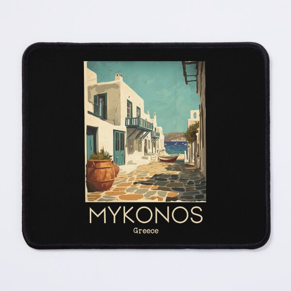 Item preview, A Vintage Illustration of Mykonos - Greece designed and sold by GoodOldVintage.
