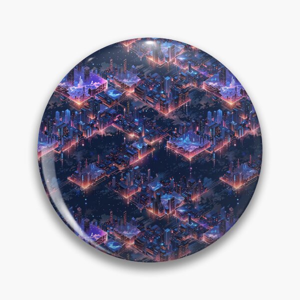 Item preview, Futuristic Cyber Cityscape With Neon Lighting designed and sold by CoolPixels.