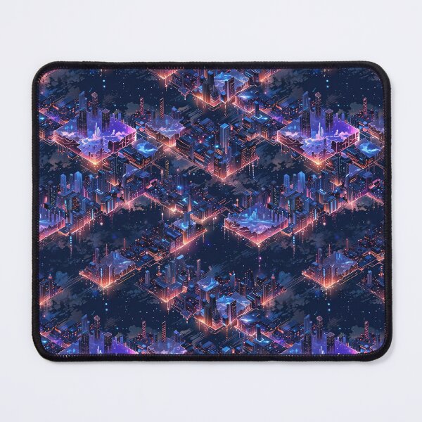 Item preview, Futuristic Cyber Cityscape With Neon Lighting designed and sold by CoolPixels.