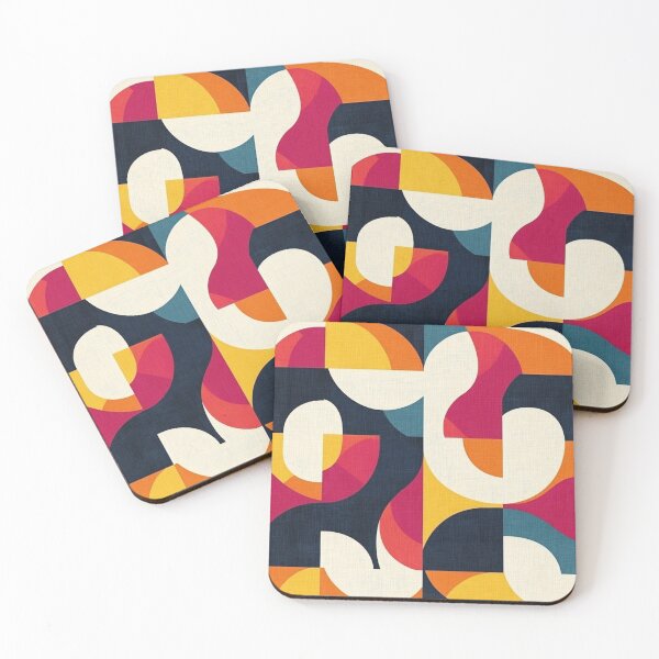 Item preview, Retro Shapes Pattern designed and sold by NicolasGlowArt.