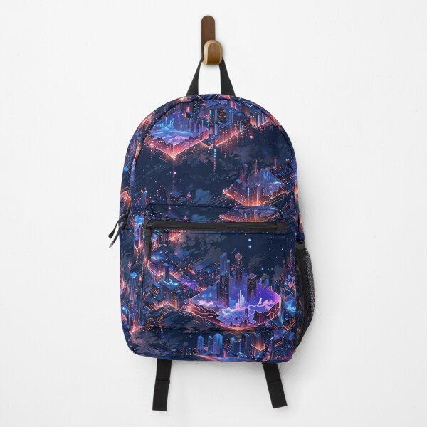 Item preview, Futuristic Cyber Cityscape With Neon Lighting designed and sold by CoolPixels.