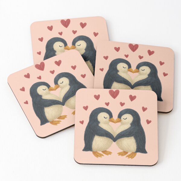 Item preview, Penguin Pair in Love designed and sold by mia-miranda.