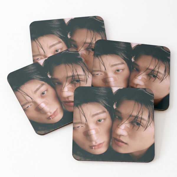 Item preview, WOOSAN hot choi san x Wooyoung ATEEZ daddy black and white kpop atiny boyfriend material abs ethereal designed and sold by Kpop-Noona.
