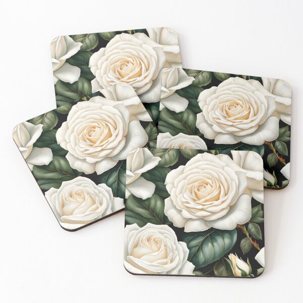 Item preview, White Rose flowers designed and sold by SolaoLab.