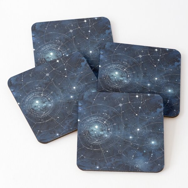 Item preview, Abstract Celestial Mapping with Stars and Constellations designed and sold by CoolPixels.