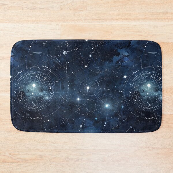 Item preview, Abstract Celestial Mapping with Stars and Constellations designed and sold by CoolPixels.
