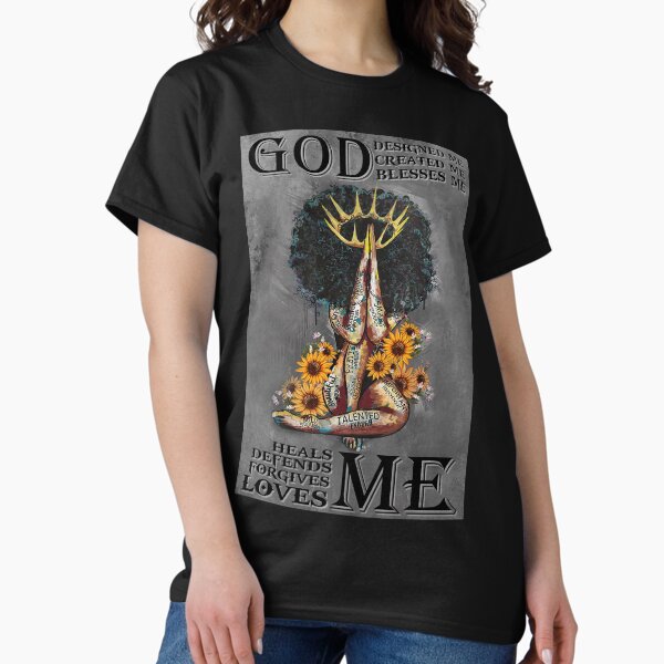 Item preview, God Created Me - Blessed, Pretty, Enough designed and sold by Smell  Cloud.