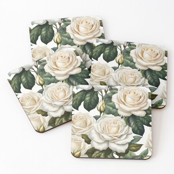 Item preview, White Rose flowers designed and sold by SolaoLab.