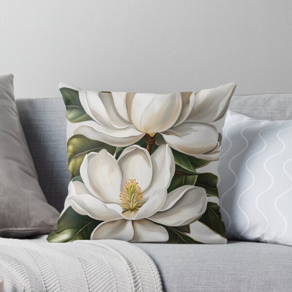 Item preview, White Magnolia flowers designed and sold by SolaoLab.