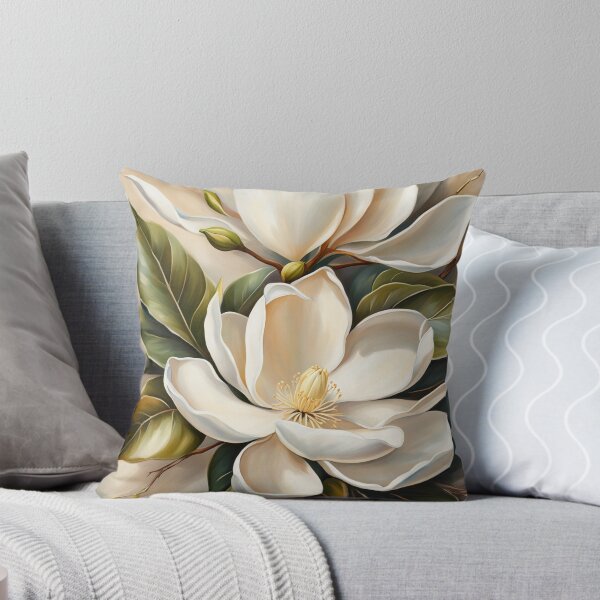 Aperçu de l'œuvre Fleurs de magnolia blanc créée et vendue par SolaoLab.