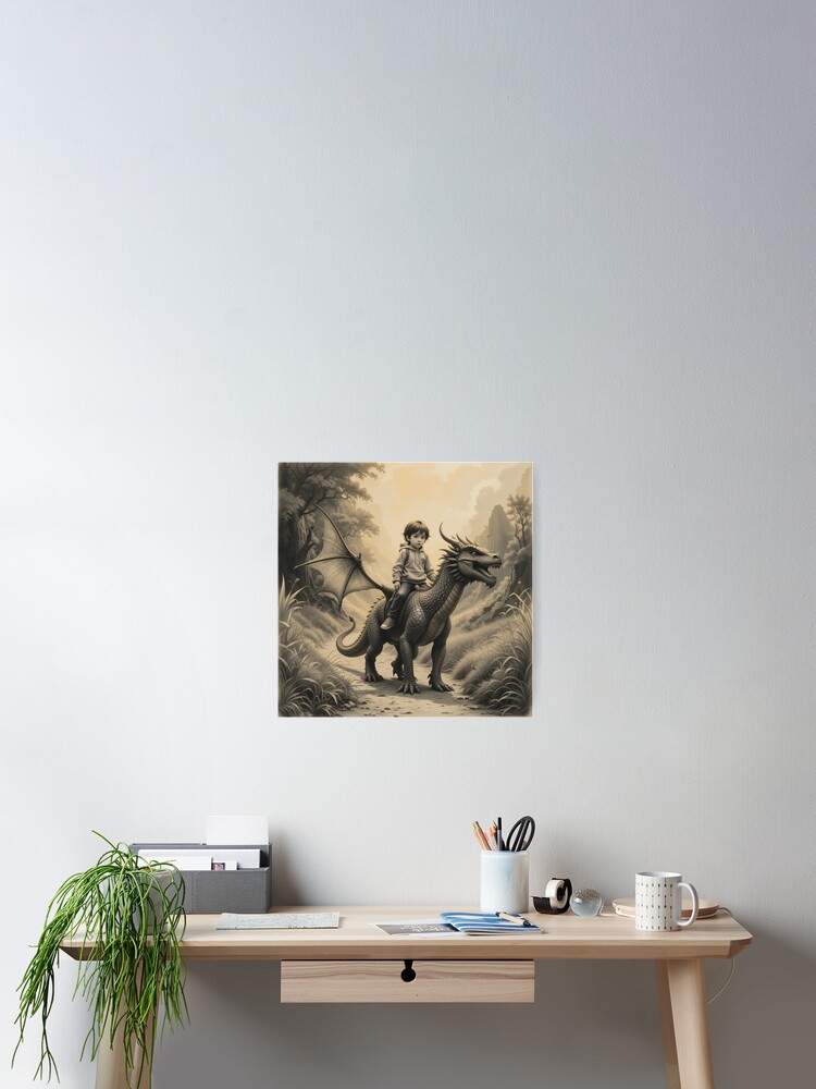 Thumbnail 2 of 3, Poster, Dragon Rider designed and sold by RaF71PrO.