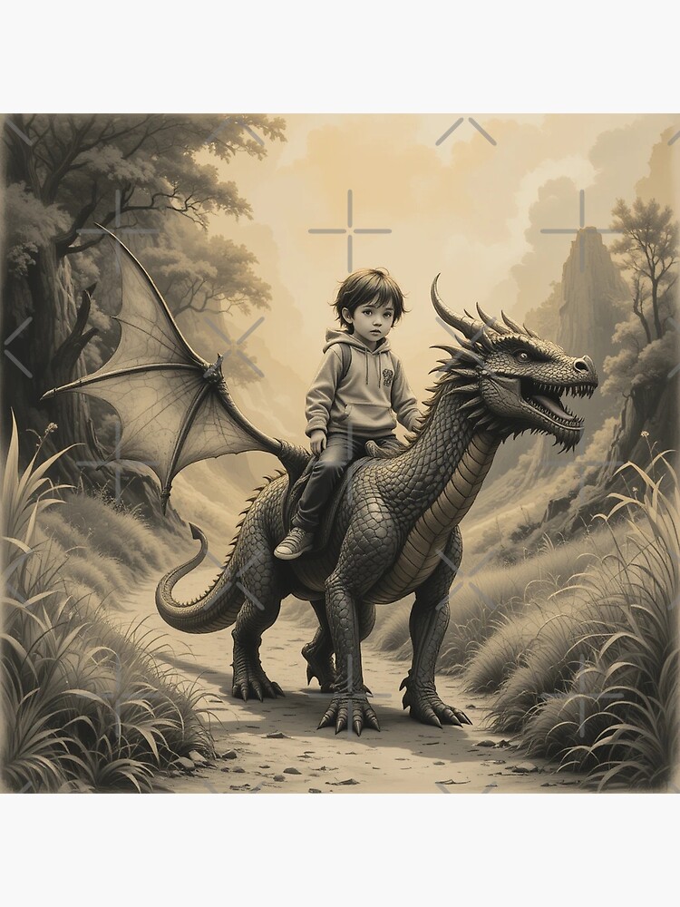 Thumbnail 3 of 3, Poster, Dragon Rider designed and sold by RaF71PrO.