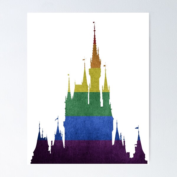 Item preview, Rainbow Castle Silhouette designed and sold by FandomTrading.