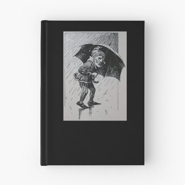 Item preview, Art by Mike Linocut dwarf, bad weather and rain, weather dwarf designed and sold by allartbymike.