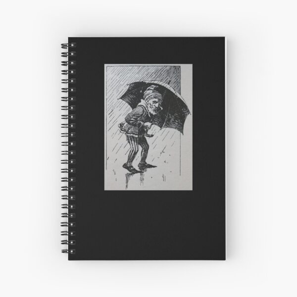 Item preview, Art by Mike Linocut dwarf, bad weather and rain, weather dwarf designed and sold by allartbymike.