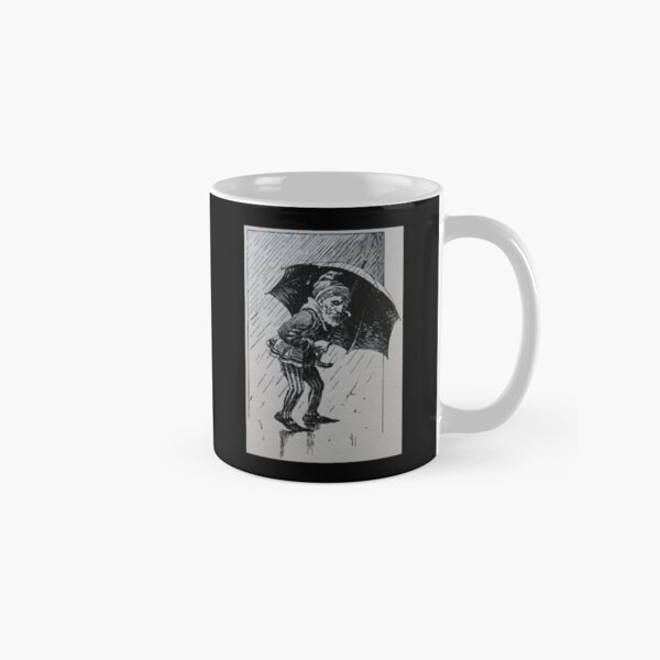 Item preview, Art by Mike Linocut dwarf, bad weather and rain, weather dwarf designed and sold by allartbymike.