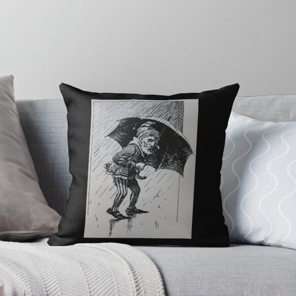 Item preview, Art by Mike Linocut dwarf, bad weather and rain, weather dwarf designed and sold by allartbymike.
