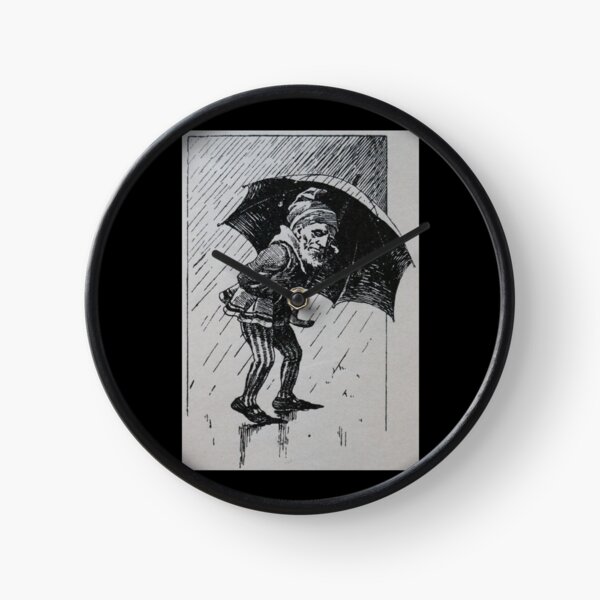 Item preview, Art by Mike Linocut dwarf, bad weather and rain, weather dwarf designed and sold by allartbymike.