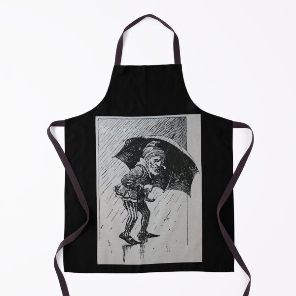 Item preview, Art by Mike Linocut dwarf, bad weather and rain, weather dwarf designed and sold by allartbymike.